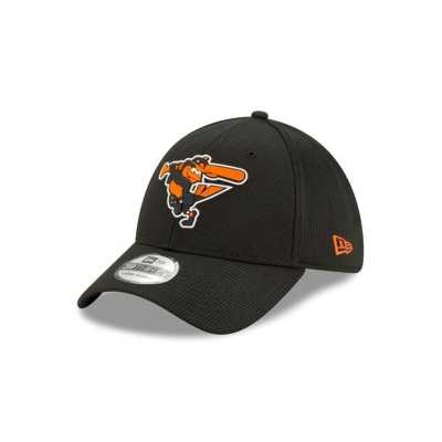 Baltimore Orioles Gorra | New Era MLB Clubhouse Collection 39thirty Stretch Fit Cap Mexico - Negros